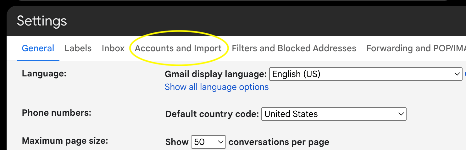 Gmail Import